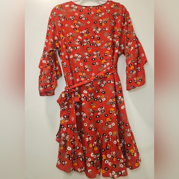 Maje Rahimi Floral Printed Ruffle Dress - Picture 3 of 9